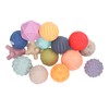 16PCS Baby Soft Textured Sensory Balls Toddlers Exploration Toys Sensory