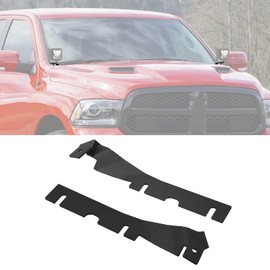 ROMELACK Upper Hood Mount Brackets Ditch LED Light Bracket Compatible with Dodge Ram 1500/2500/3500 Classic 2009-2023(Black)