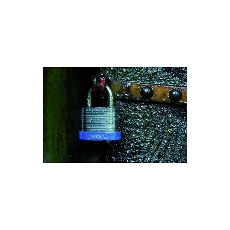 ABUS 06376 Eterna Laminated Plated Steel Padlock, Grey,40 mm