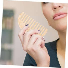 Baluue 2 Pcs Static Wide Tooth Combs for Curly Long Hair Portable Detangling Hair Combs Colors for Travel Daily Use Durable Acetate Material for Styling Without Frizz