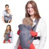 Nuby Deluxe Grey Baby Carrier Newborn to Toddler Ergonomic Comfort