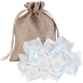 Sichler Haushaltsgeräte Silica gel: Dehumidifier, 25 x 10g silica gel, cotton bags, regenerable (universal dehumidifier, all-purpose dehumidifier, cabinet dehumidifier)