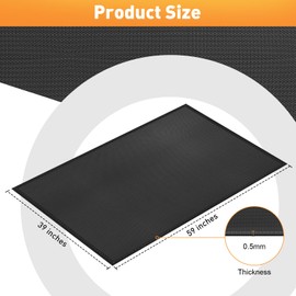 kanhiro Grill Mats for Outdoor Grill 59x39 Inch Fireproof Double-Sided Grill Pad and Patio Protector, Oil-Proof Waterproof BBQ, Grill Pad for Floor, Camping, Lawn Protection