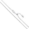 Sterling Silver Adjustable Magic Round Snake Chain 1mm Solid 925