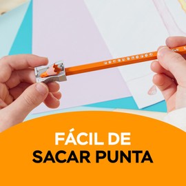 BIC, Lápices de Colores, Punta Resistente, Evolution, Surtido de Colores, 24 piezas + 2 Lápices Gratis