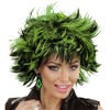 WIDMANN 04416 ? Two Tone Gesträhnte Wig, Short, Green