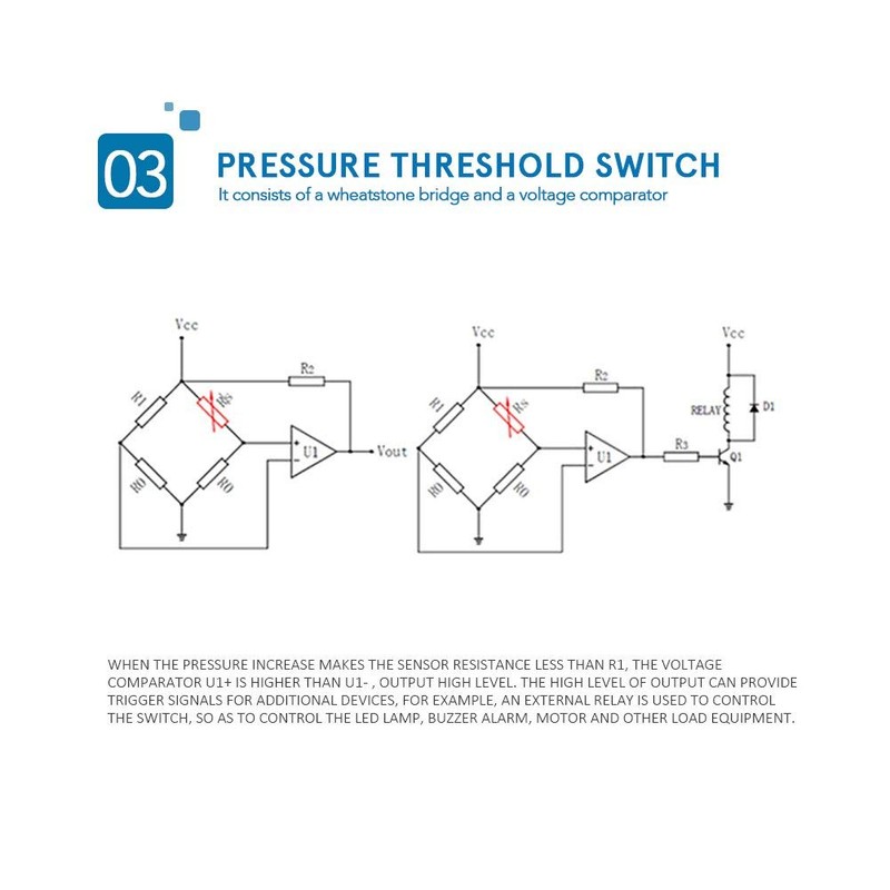 RP-S40-ST High Accuracy Thin Film Pressure Sensor Force Sensor for