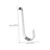 Ciieeo 4 pcs Stainless Steel Siding Hooks for Outdoor Use