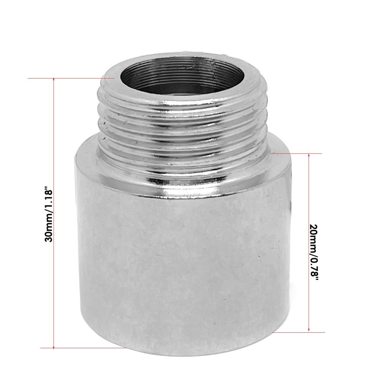 2pcs 1/2" G Male to 1/2" G Female Thread Shower