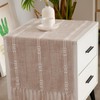 Hpxrom Rustic Small Boho Light Coffee Linen Style Table Runner