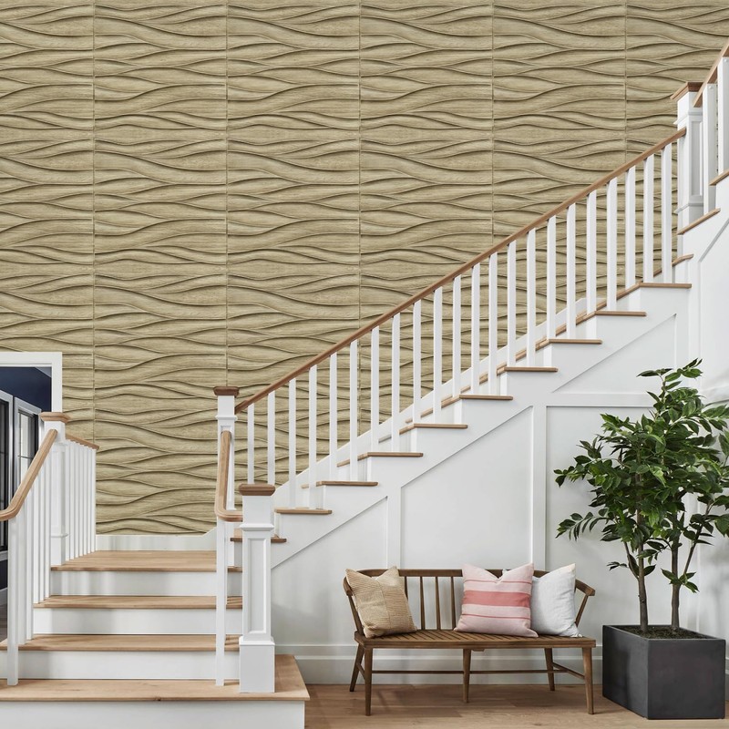 STICKGOO 3D Wall Panels for Interior Wall Decor, Wood 3D