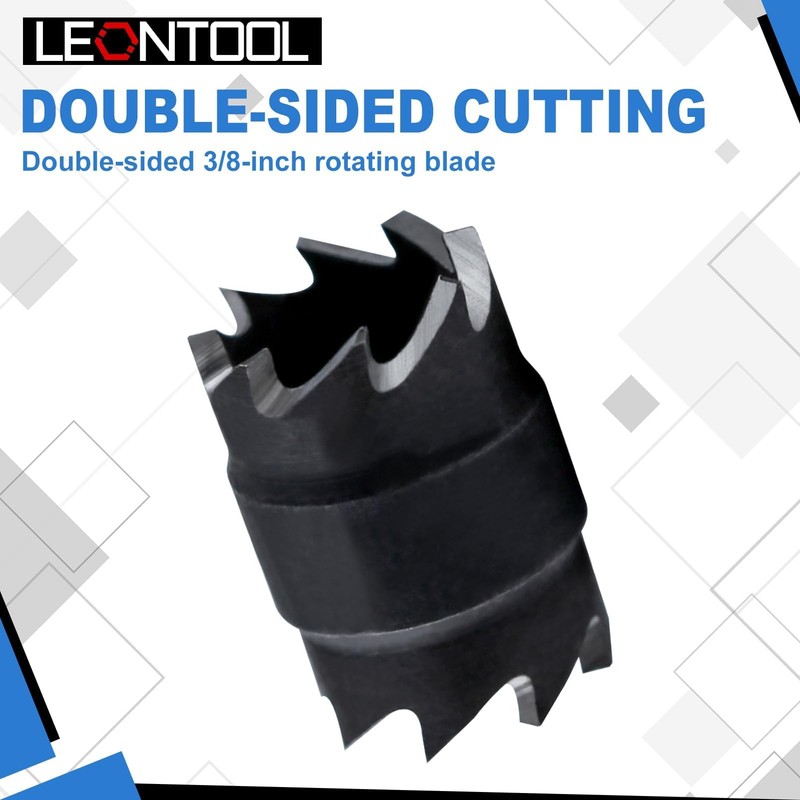 LEONTOOL 14 Pcs Spot Weld Cutter Sets Double Sided 3/8"