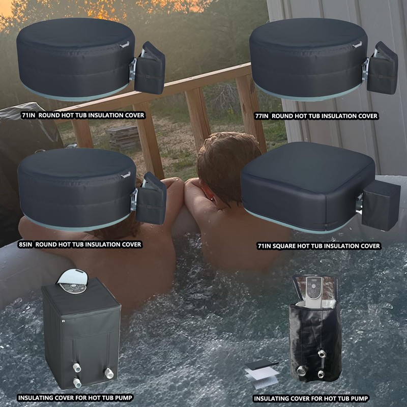 XCZ hot tub Cover, with Pump Cover. Suitable for a