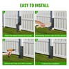 ATCWF 4-Pack 3.74" Width Fence Post Repair Kit, 24in Total