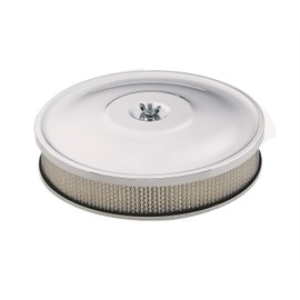 Updated Fit ONLY 5-1/8" Neck Chrome Air Cleaner 10" x 2" 4 Barrel Carburetor Carb for Holley/Edelelbrock/Carter With 2" High Paper Filter by Oneday Tower