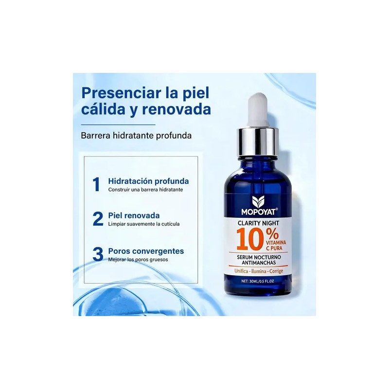 2pcs Sérum Noche Antimanchas Con Vitamina C Pura, 30ml