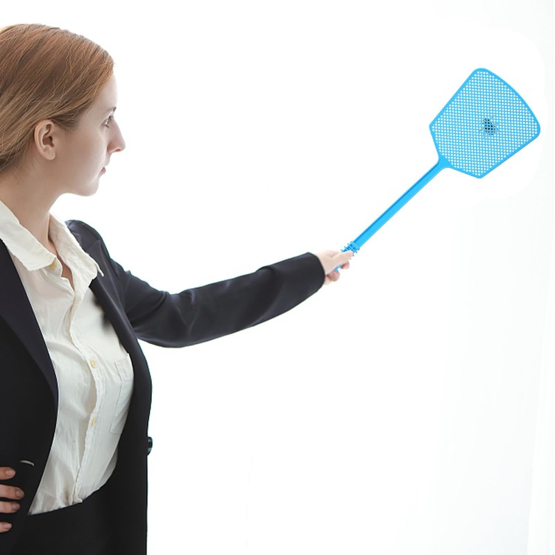 Fly Swatter,Plastic Flyswatters Multi-Pack,6 Bulk Vibrant Colorful Fly Killer,Long Handle