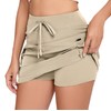 Timuspo Women's Quick-Drying Cargo Skort Skirt High Waist Golf Skirts