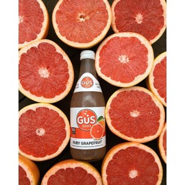 GuS Soda - Star Ruby Grapefruit - 12 oz (6 Glass Bottles)