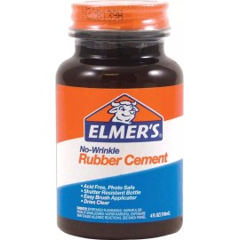 Elmer's Rubber Cemento De Goma Sin Arrugas