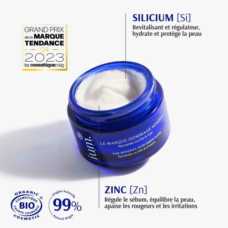 IUM Paris • Die Peeling-Maske mit Silizium • feuchtigkeitsspendend, regenerierend