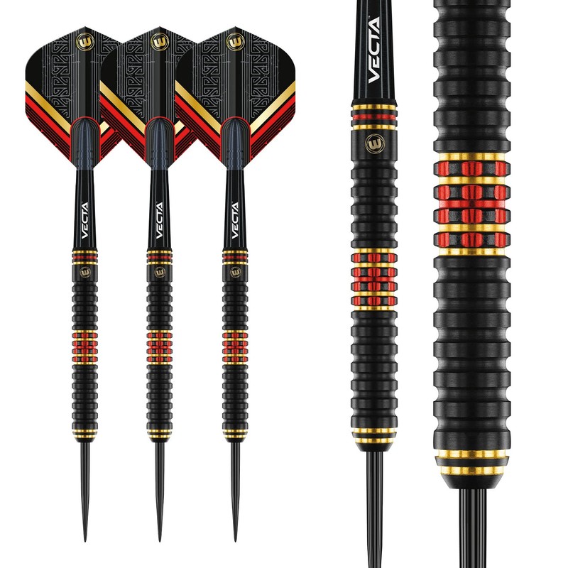 WINMAU Valhalla 22 Gram Professional Steeltip Tungsten Darts Set with