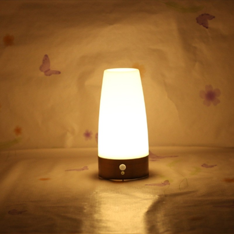 Wireless Motion Sensor LED Night Light Battery Powered LED Table