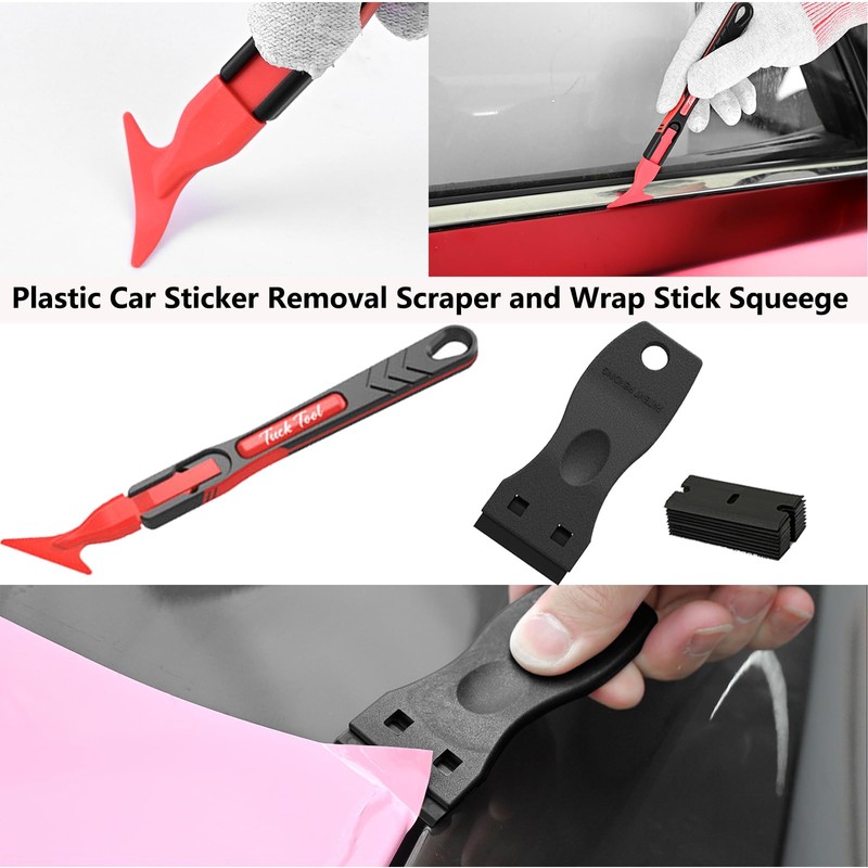 EHDIS Window Tint Kit Vinyl Wrap Tool with Bulldozer Squeegee,Windshield