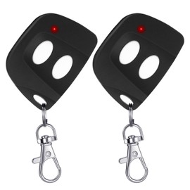 Kingdder 2 Pcs 8 Dip Switch Garage Door Remote Two Button Garage Remote Compatible with Linear Delta 3 (DT DTA DTD DTC DNT00002A) Opener 310mhz, Control 2 Different Doors Simultaneously