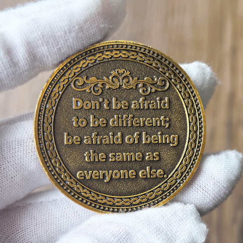 Empowering Witch Challenge Coin – 1.57-inch Motivational Metal Coin with