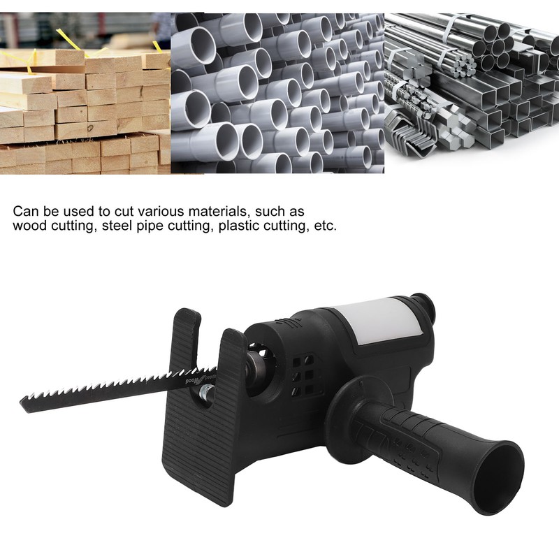 Black Electric Drill to Chain Saw Adapter Converter Ergonomic Electric