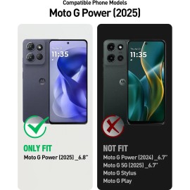 For Moto G Power 5G 2024/2025 Case Poetic Built-in-Scree - For Moto G Power 5G 2025, Light Blue-2025