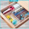 12 PCS Clear Plastic Drawer Organizer Set, 4 Sizes Makeup