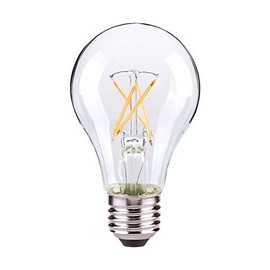 Satco 21734-7.5W A19 LED Clear Medium base 3000K 120V 4-Pack A19 A Line Pear LED Light Bulb