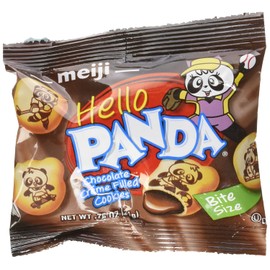Meiji Hello Panda Chocolate Creme Filled Cookies Jumbo Box - 32 Count (Pack of 1)