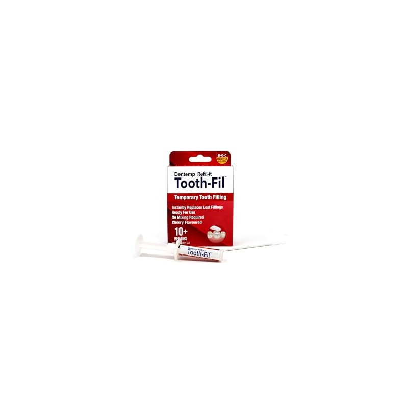 Dentemp Refil-it Tooth-Fil Temporary Tooth Filling Repair Kit – Safe,