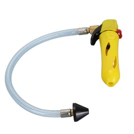 Threaded Drain Gun Efficient Versatile CO2 Cartridge Drain Gun Blaster Cleaner with Flexible Hose for AC Condensate Line Yellow