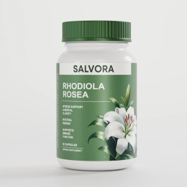 Rhodiola Rosea Supplement – 500mg Plant-Based Capsules for Mental Clarity, Energy Support & Daily Wellness