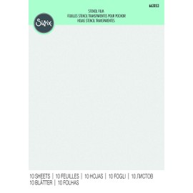 Sizzix Stencil Film 663053, 10 Pack, Multi Colour, One Size