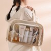 Waterproof Transparent Swimming Bag Beach Bag Gym Sports Pouch Storage Bag Beige
