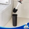 MR.SIGA Toilet Bowl Brush and Holder for Bathroom, Black, 1
