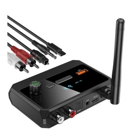 KAIY Bluetooth 5.3 Receiver for Home Stereo, Optical Low Latency & HD Music A...