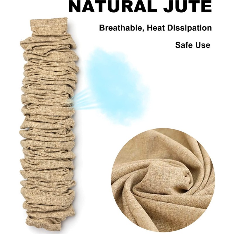 Fabric Cord Cover, Chandelier Chain Sleeve, 4 feet Length Natural