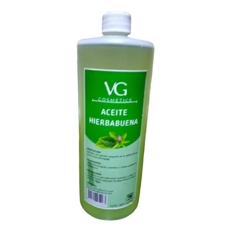 VGCOSMETICS Aceite Masajes Hierbabuena Corporal Spa Profesional 1 Litro