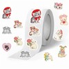 500PCS Meme Animal Cat Stickers Roll 10 Styles Funny Stickers