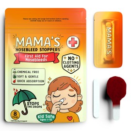 Mama’s Club Nosebleed Stoppers – Soft Nose Plugs for Kids, Chemical-Free Clotting Agent Alternative – Gentle Absorbent Design for Children’s Sensitive Noses, Fast Relief for Everyday Nosebleeds