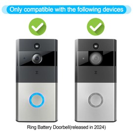 Rolitwils Ring Doorbell Tool, Security Removal Tool for Ring Doorbell Camera (2024), Ring Doorbell Screwdriver Key Tool & Ring Camera Tool Accessories (2 Pack)