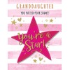 Modern Occasion Card Congratulations Exam Granddaughter - 8 x 6
