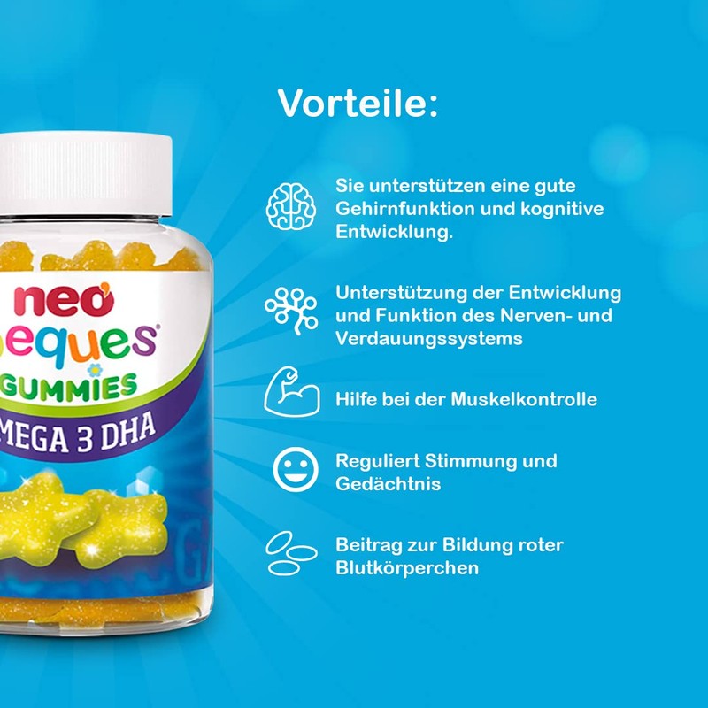 Neo Peques - Omega 3 DHA Gummy Bears for Children