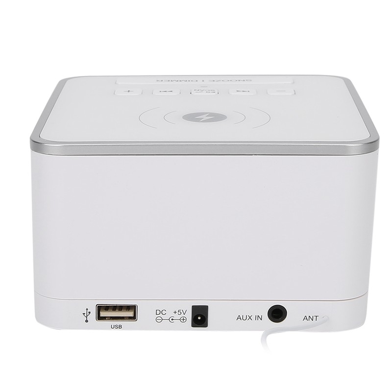 Bluetooth Speaker Player Wireless Charging Digital Alarm Clock